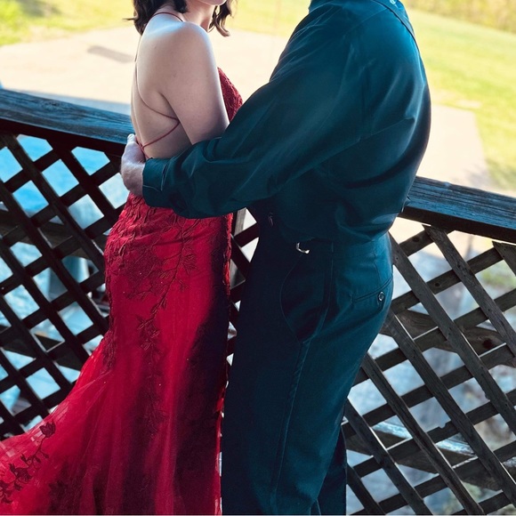 Long red Berlinnova dress - Picture 5 of 7